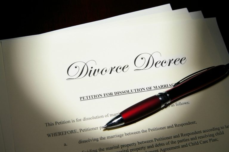 divorce papers