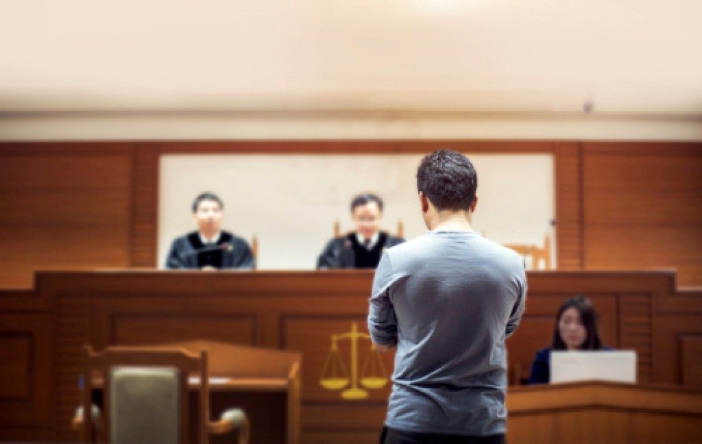 man in the trial court