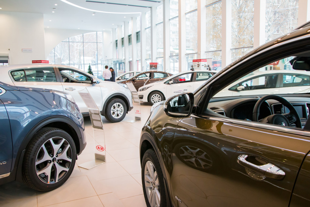 Protecting the cars in the showroom